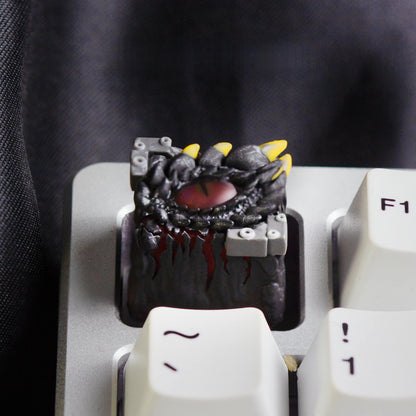Dragon Eye Resin Keycap On Keyboard