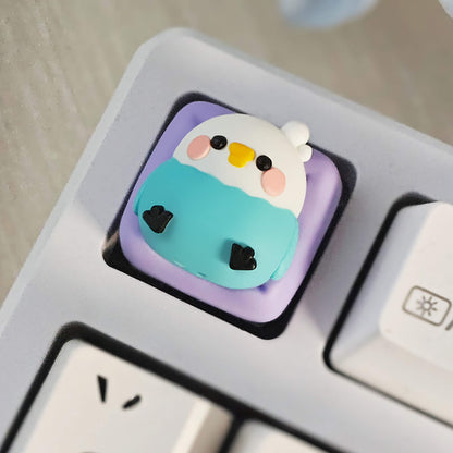 Cute Parrot Resin Keycap