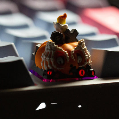 Halloween Pumpkin Resin Keycap